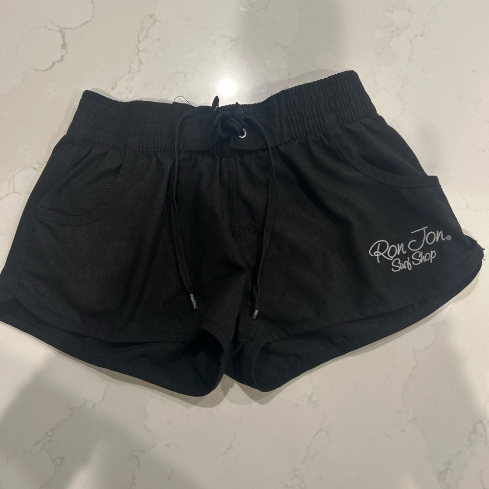 Ron Jon Women's Black Athletic Shorts